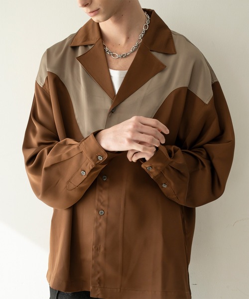 Forte シャツ Modern Western Open-Collar Shirt/ウエストサイドモダン