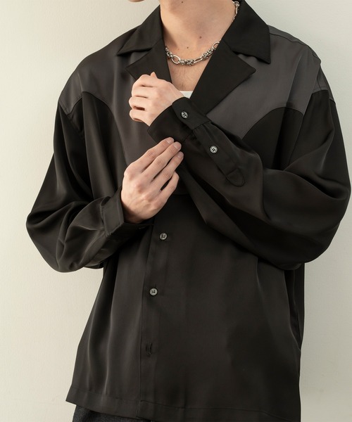 Forte シャツ Modern Western Open-Collar Shirt/ウエストサイドモダン