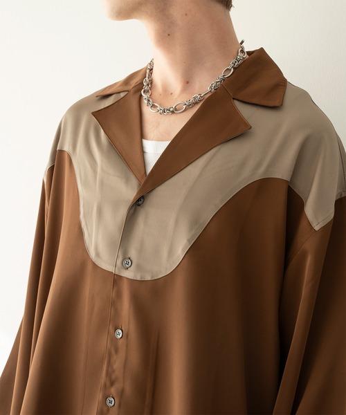 Forte（ファッション） シャツ Modern Western Open-Collar