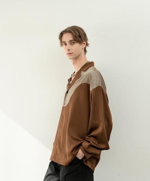 Forte シャツ Modern Western Open-Collar Shirt/ウエストサイドモダン