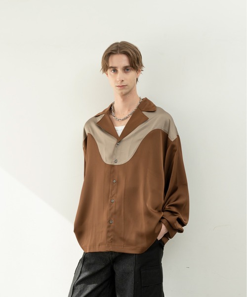 Forte シャツ Modern Western Open-Collar Shirt/ウエストサイドモダン