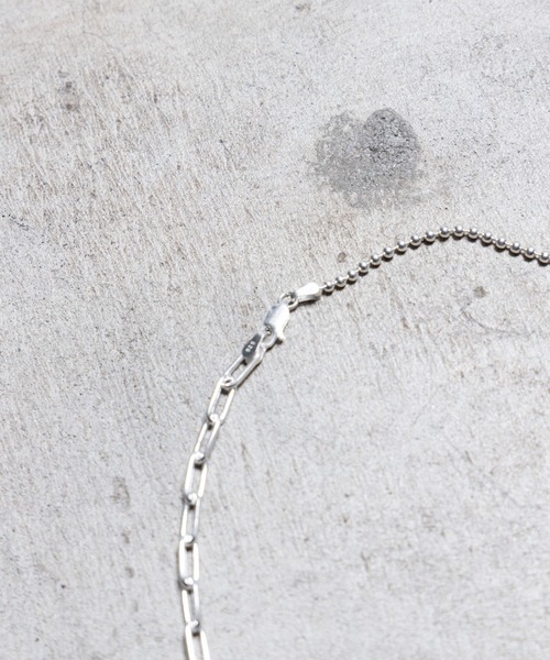 Magine ネックレス SILVER 925 BALL ＆ CUT AZUKI CHAIN MIX