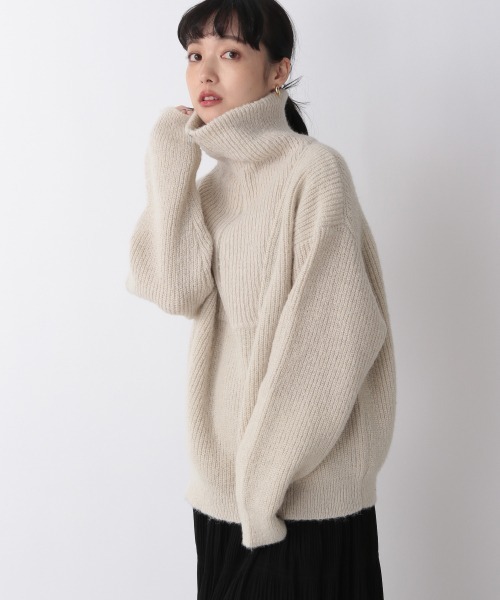 「LOWRYS FARM」 長袖ニット FREE ブラック レディース_画像3