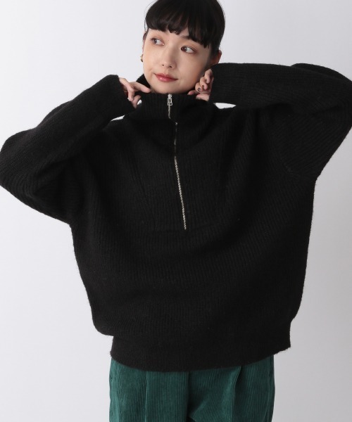 「LOWRYS FARM」 長袖ニット FREE ブラック レディース_画像5