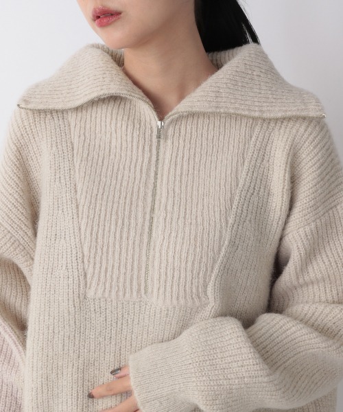 「LOWRYS FARM」 長袖ニット FREE ブラック レディース_画像9