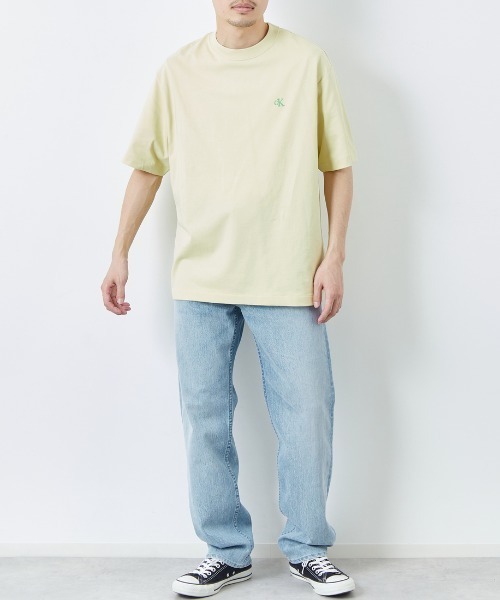 tシャツ 「 /カルバンクライン」 アーカイブ ワンポイントロゴ刺繍Tシャツ レディース メンズ Calvin Klein/カルバンクライン] アーカイブ ワンポイントロゴ