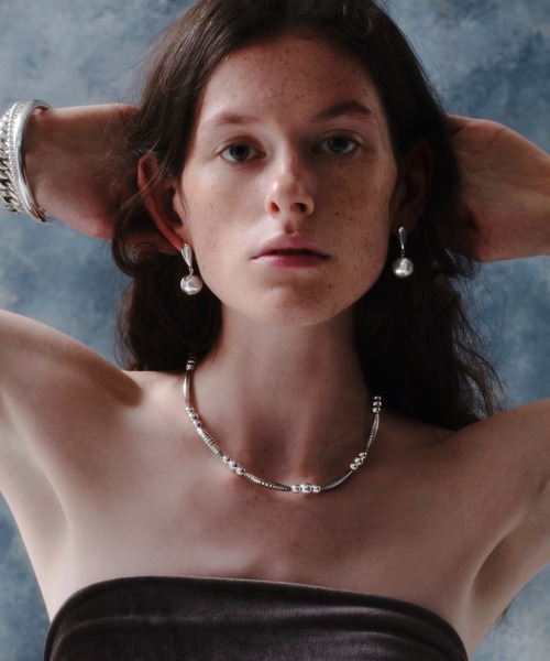 ネックレス 「quip queint」bowling tribe carve necklace/ボウリング トライブ カーヴ ネックレス QU170の画像