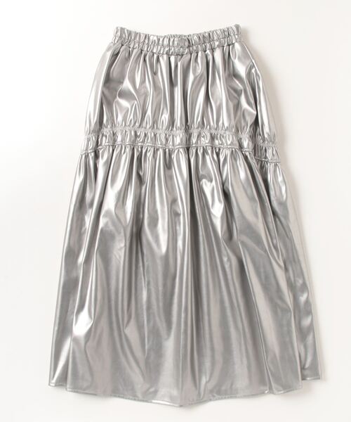 「THE YOn」 フレアスカート FREE シルバー レディース_画像2