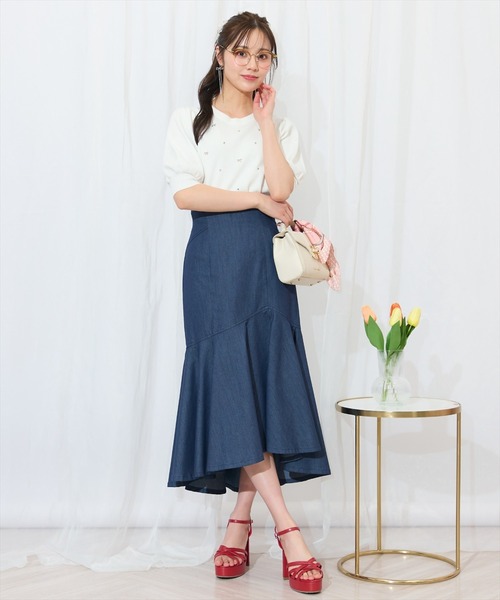 ニット セーター カシュクールバックリボンニットプルオーバー レディース GRL - GRL バックリボンカシュクールニットトップス[at1656