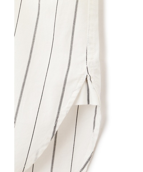 MHL.（エムエイチエル） シャツ GRAPHIC COTTON STRIPE メンズ