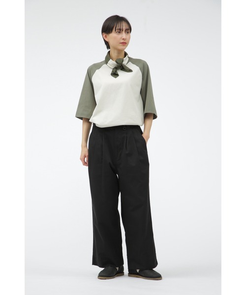 MHL. RAISED COTTON DRILL ワイドパンツ MHL. DENSE COTTON DRILL トラウザーズパンツ | KIKIRU