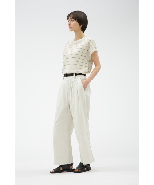 MHL. RAISED COTTON DRILL ワイドパンツ RAISED COTTON DRILL - SELECT EYE COMPANY：セレクトアイ