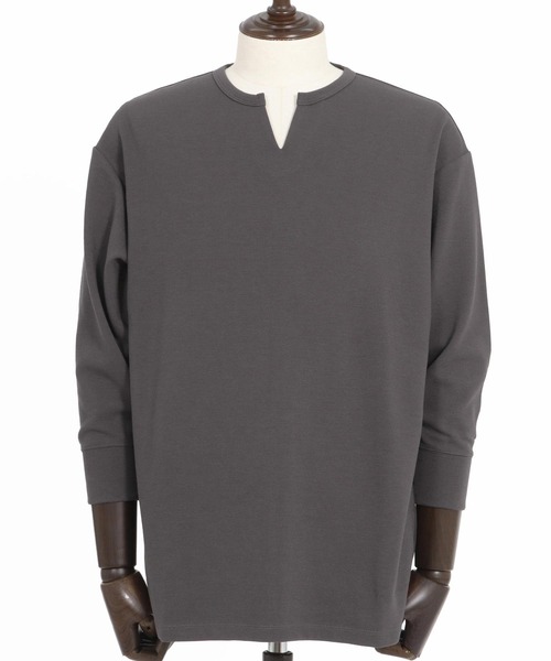 Magine（マージン） tシャツ mlt5149-Fraise Stitch Fabric Keyneck T