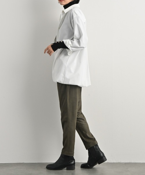 エンスウィート 変形ショールカラー ロングダウンジャケット 大きい