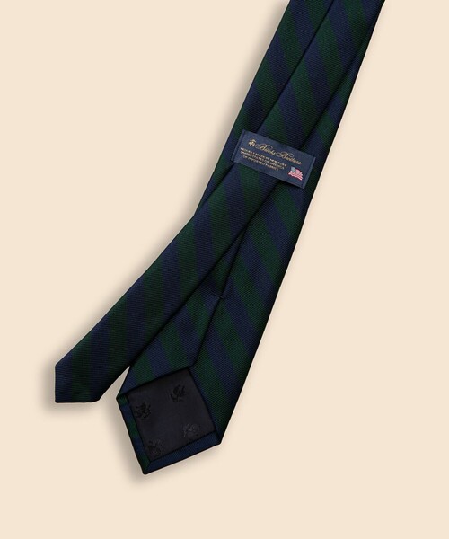 新品未使用　米国製Brooks Brothers ブラックストライプ ネクタイ BROOKS BROTHERS ブルックスブラザーズ MAKERS USA製 シルク