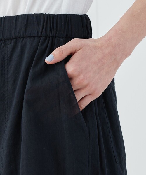 ワイドパンツ パンツ インドコットン イージーワイドパンツ レディースの画像