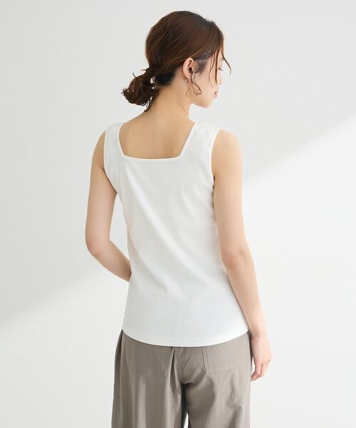 【新品・未使用タグあり】　AP STUDIO リブ　タンクトップ　ノースリーブ AP STUDIO タンクトップ ノースリーブ リブタンク レディース