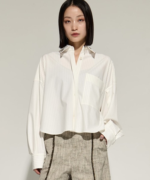 STUDIOUS ブラウス シャツ 「STUDIOUS/ステュディオス」Oversize