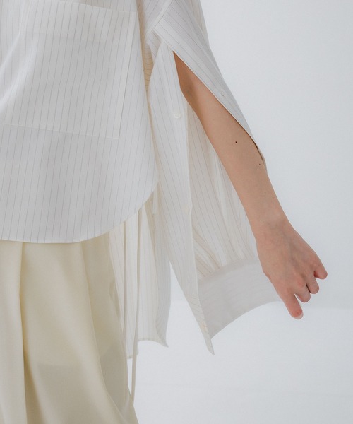 ブラウス シャツ 「STUDIOUS/ステュディオス」Oversized 4way Shirt/オーバーサイズシャツ レディース STUDIOUS/ステュディオス】Oversized 4way Shirt/オーバーサイズ