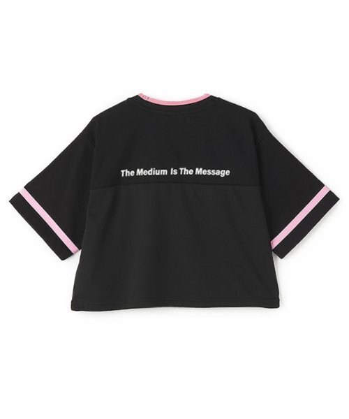 すぐ届く☆X-girl ベビーTシャツ 半袖 メッシュ 旬な着こなし◎ X-girl Stages tシャツ ナンバリングメッシュ切替ショート半袖T