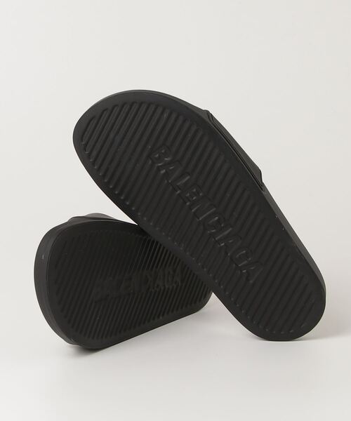 BALENCIAGA 「BALENCIAGA」 フラットサンダル 24cm ブラック
