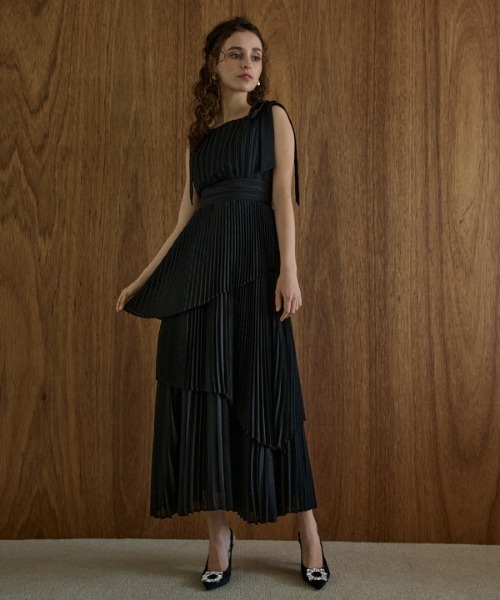 ERADIE（エラディエ） ワンピース Pleated tiered dress プリーツ
