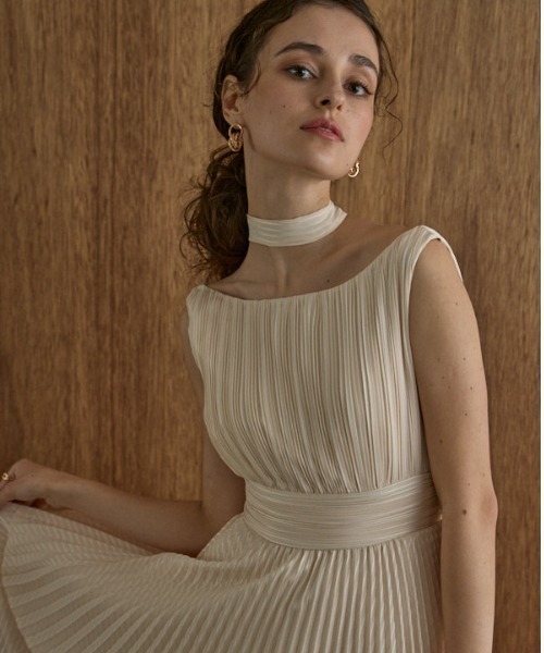 ERADIE（エラディエ） ワンピース Pleated tiered dress プリーツ