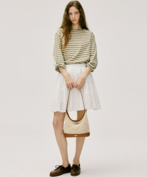 depound ♥ bay net bag (shoulder) L /追跡付 bay net bag (shoulder) - brown (L) – depound