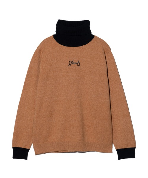 glamb（グラム） セーター ニット Spin Logo Turtle Neck Knit