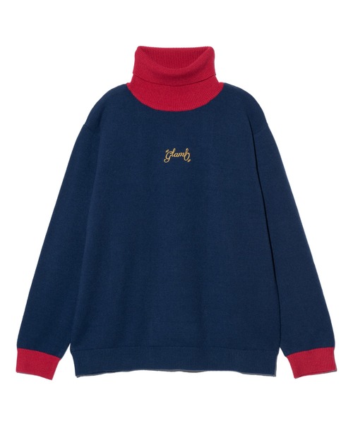 glamb（グラム） セーター ニット Spin Logo Turtle Neck Knit