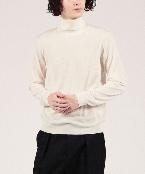 TOMORROWLAND（トゥモローランド） タートルネックニット S ホワイト