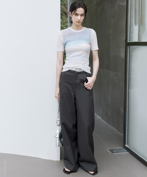 tシャツ 「tageechita」ペイントアート風 グラデーションプリントTシャツ レディース tageechita tシャツ 「tageechita」ペイントアート風