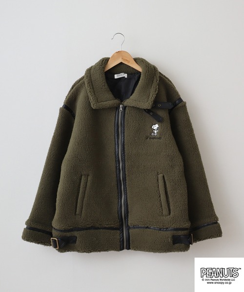 「PEANUTS」 ブルゾン L アイボリー メンズ_画像4