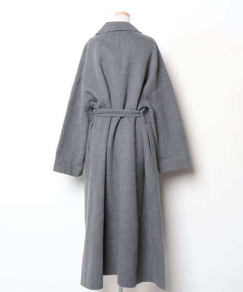 「N.O.R.C by the line」 チェスターコート L size チャコールグレー レディース_画像2