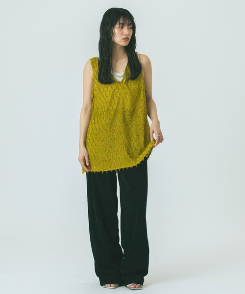 ROSE BUD（ローズバッド） タンクトップ ノースリーブ JACQUARD TANK 