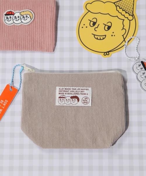 studio CLIP（スタディオクリップ） ポーチ コーデュロイポーチS「OH