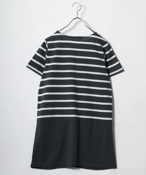 モンクレール　ワンピース　チュニック　ボーダー　Tシャツ　レディース トップス レディース ボーダー カットソー tシャツ チュニック