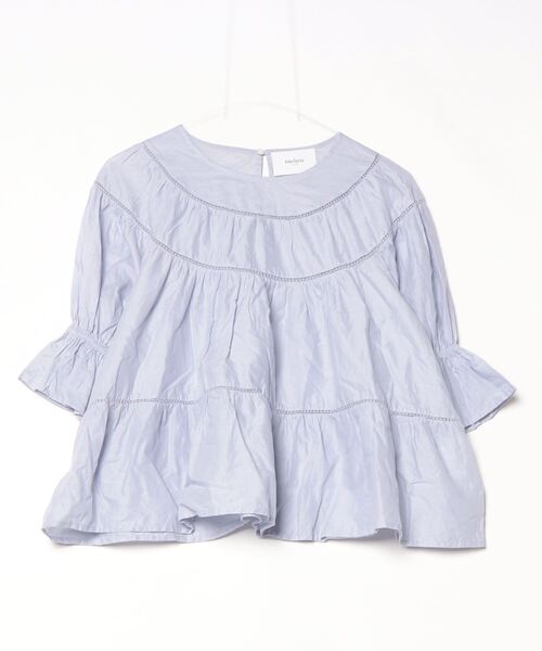 「merlette」 7分袖ブラウス X-SMALL パープル レディース