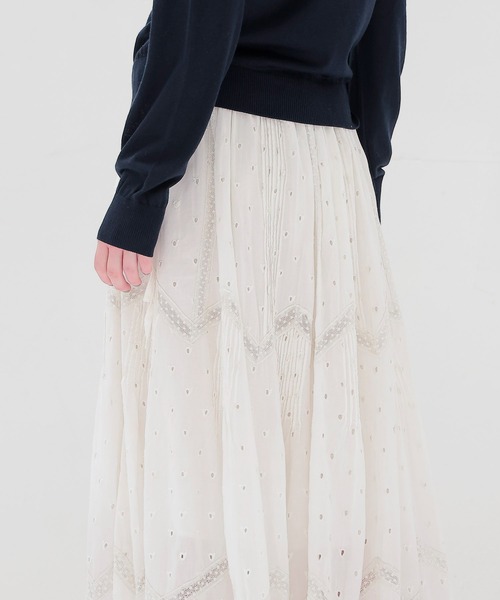 venit（ヴェニット） スカート VENIT / COTTON RAYON VINTAGE LACE