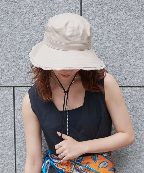 emmi|NEW ERA(R)」ewcアドベンチャーハット レディース HATMIKKE（ハットミッケ） 帽子 ハット EDWINフリンジアドベンチャー