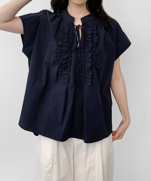 on：nue（オンニュ） リネンシャツ ブラウス シャツ 「on:nue」「着用