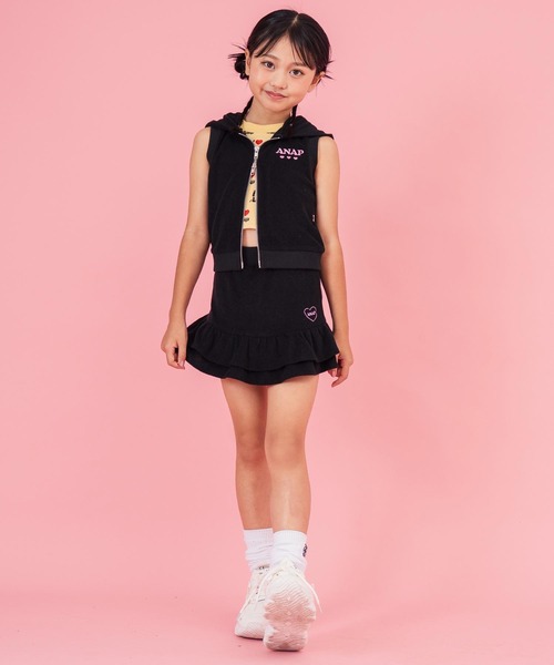 ANAP kids（アナップキッズ） セットアップ パイルネコ耳ノースリーブ