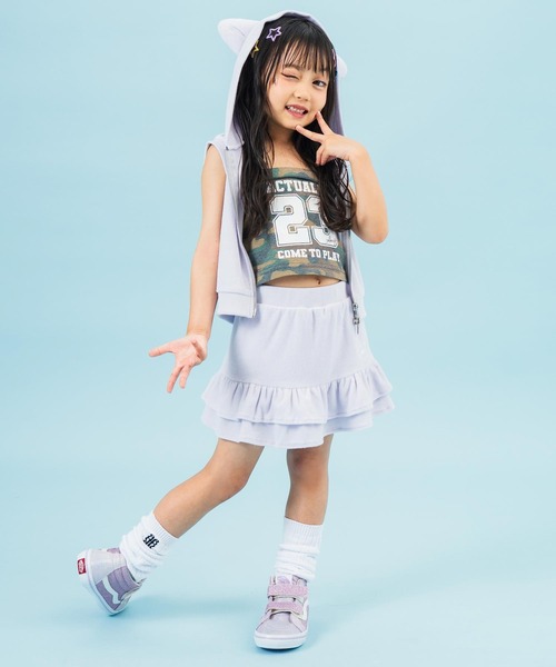 ANAP kids（アナップキッズ） セットアップ パイルネコ耳ノースリーブ