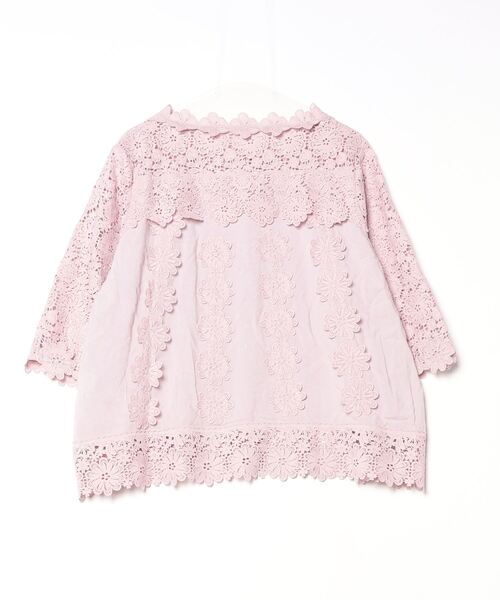 [CAWAII] [FRENCH PAVE]7 минут рукав блуза X-LARGE Pink Lady -s