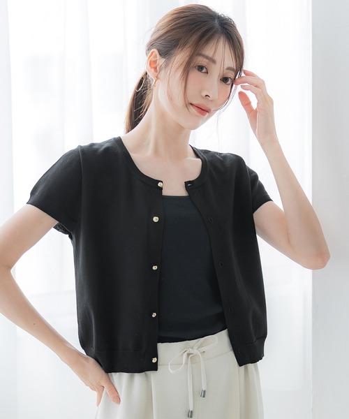 ニット セーター 金ボタンニットトップス レディース | coca | 02