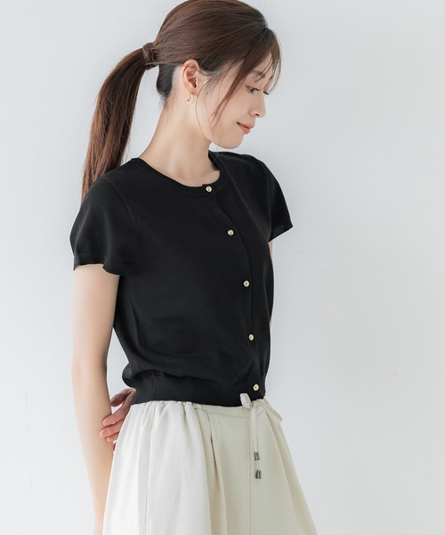 ニット セーター 金ボタンニットトップス レディース | coca | 14
