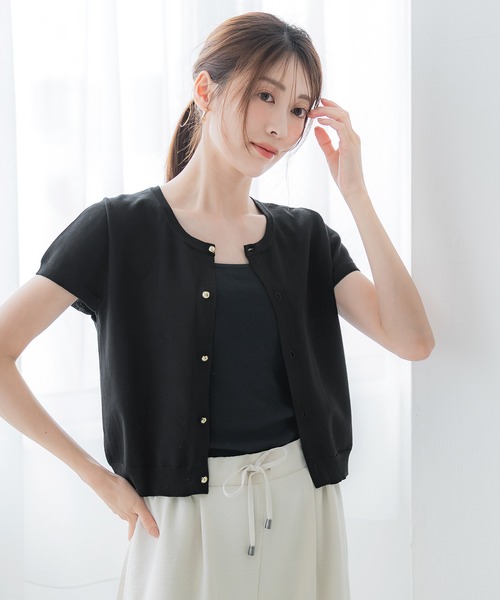 ニット セーター 金ボタンニットトップス レディース | coca | 16
