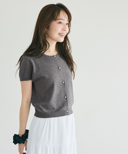 coca(コカ) サマーニット ニット セーター \再入荷/金ボタンニット coca(コカ) サマーニット ニット セーター \再入荷/金ボタンニット