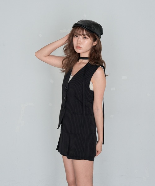 frames Ray CASSIN セットアップスーツ ジレ パンツ 黒 F Ray Cassin ベスト ジレ スーツベスト レディース : ZOZOTOWN