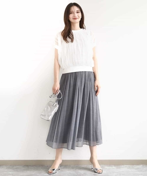 MK MICHEL KLEIN（エムケー ミッシェルクラン） スカート デニム調